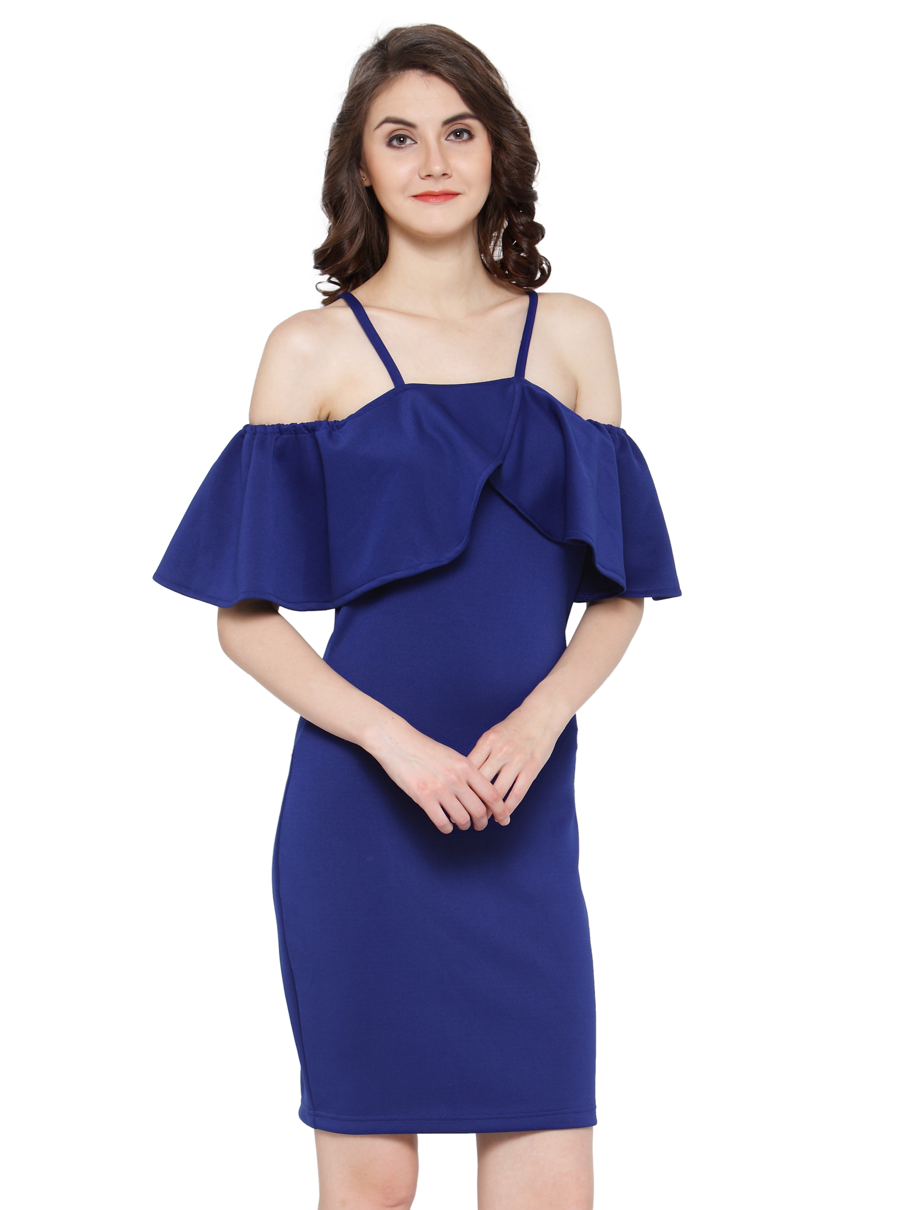 ICONIC NAVY MIDI BODYCON DRESS